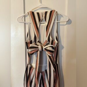 Adelyn Rae flood jumpsuit with open tie back